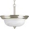 Progress Lighting Two-Light Dome Glass 13-1/4" Semi Flush Convertible P3927-09 - alternate 4